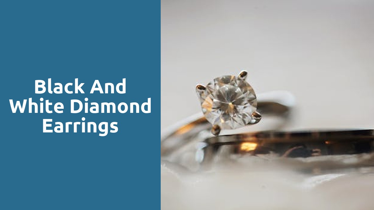 black and white diamond earrings